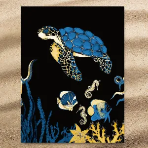 Sea Turtle Blues Extra Large Towel