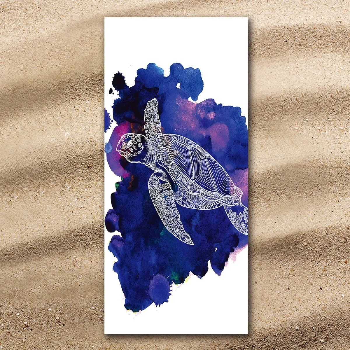 Sea Turtle Purple Jumbo Towel