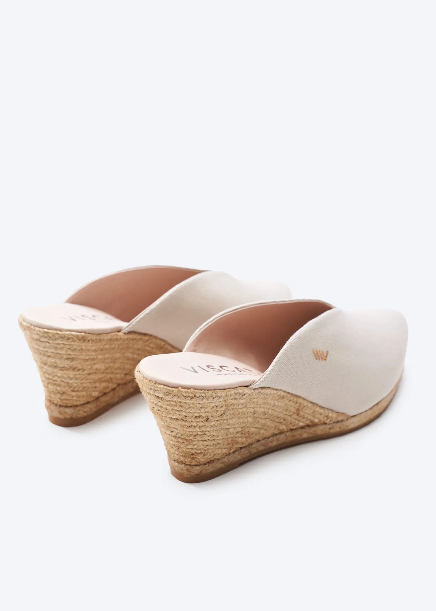 Truja Canvas Espadrille Mule Wedges