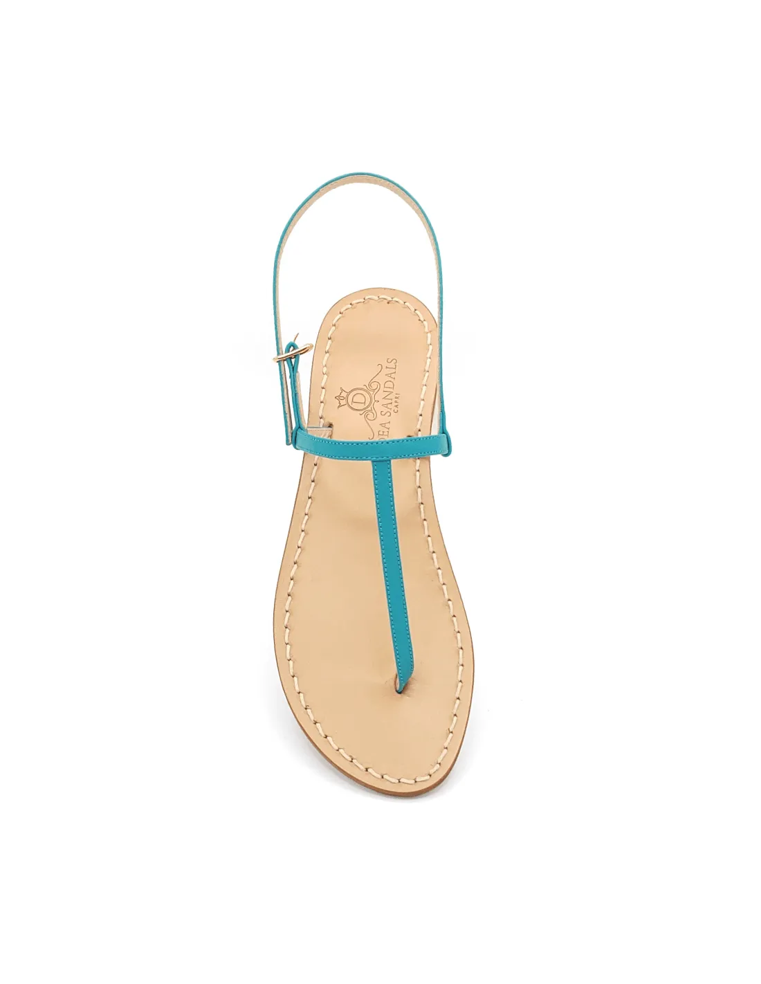 TURQUOISE LEATHER CAPRI SANDALS (ART. 222LT)