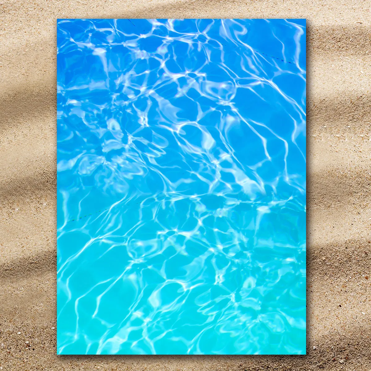 Turquoise Sea Jumbo Beach Towel