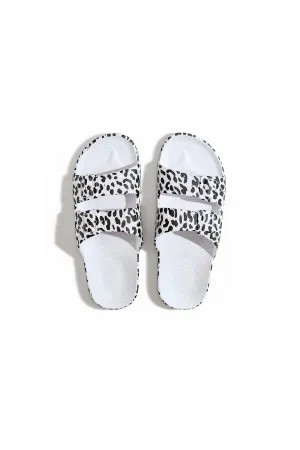 White Leopard Sandal