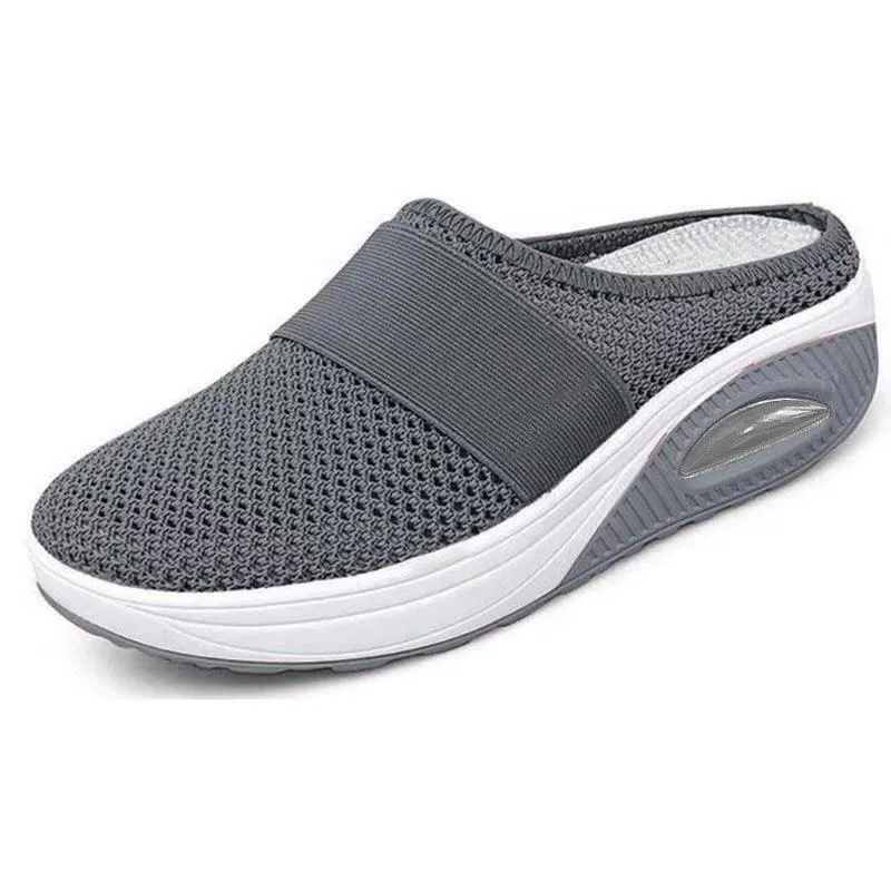 Women's hollow closed toe slip on casual shoes