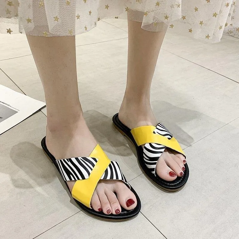 Women's Indoor Stripe Sandals